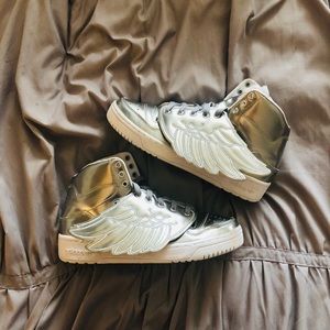 Adidas Original Jeremy Scott Wings Metallic Silver
